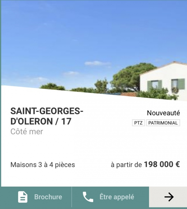 Programme neuf Maison Saint-Georges-d'Oléron 17190
